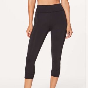 lululemon athletica Black Cropped Leggings